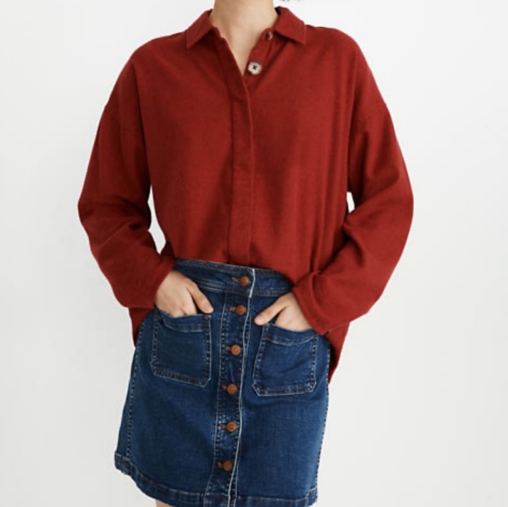 Madewell Flannel Bromley Shirt S NWT